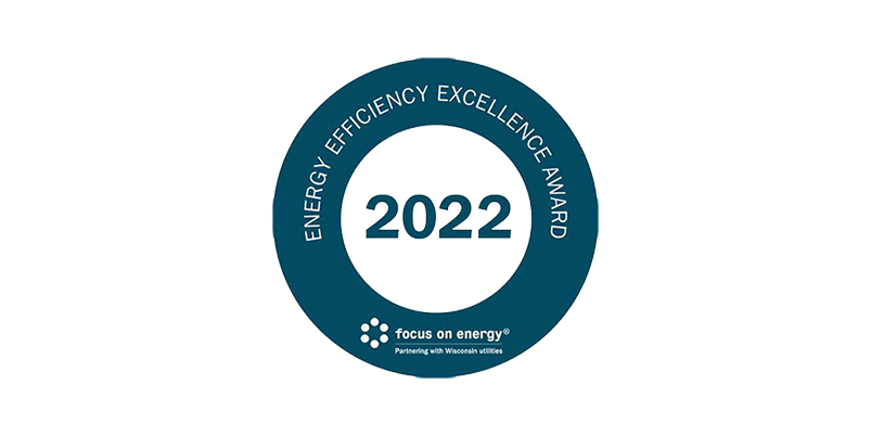 FOCUS ON ENERGY 2022 Energy Efficiency Excellence Award for the Tomah Facility